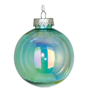 Christmas balls iridiscent 4 pcs. in cardboard box - Material:  - Color: transparent/multicoloured - Size: &Oslash;8cm