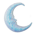 Moon with hanger made of styrofoam - Material: sparkling...