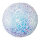 Bauble with hanger made of styrofoam - Material: sparkling - Color: white/iridescent - Size: &Oslash; 10cm