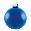 Christmas balls blue shiny made of glass 6 pcs./blister -...