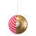 Ball  - Material: made of styrofoam with fabric cover - Color: gold/red/white - Size: &Oslash; 20cm