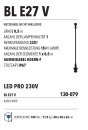BL E27-05, 0.5m Easy Joint 1 x E27 lamp holder, white...