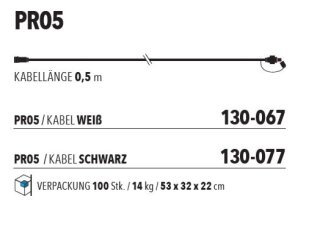 PR05 - Kabel Wei&szlig;   Kabelfarbe: wei&szlig;   Zubeh&ouml;r --&gt; Led Pro 230V
