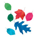 Leaves set of 6 made of paper - Material:  - Color:...