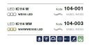 LED IC 114 W   Kabelfarbe: wei&szlig;   Eiszapfen --&gt; Led Pro 230V