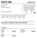 LED IC 228 W   Kabelfarbe: weiß   Eiszapfen -->...
