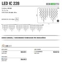 LED IC 228 B = blau  Kabelfarbe: weiß   Eiszapfen...