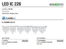 LED IC 228 WW-WF   Kabelfarbe: weiß   Eiszapfen...