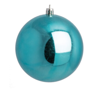 Christmas balls aqua shiny 6 pcs./blister - Material:  - Color:  - Size: &Oslash; 8cm