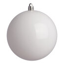 Christmas balls, white shiny, 6 pcs./blister,  Size:;Ø...