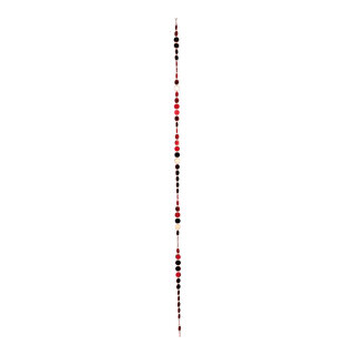 Plättchenkette,  Größe: Ø 3cm, Farbe: rot
