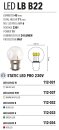 LED LB B22 G = grün   Lampen E27/B22 230V --> Led...