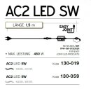 AC2 LED SW - Kabel Schwarz   Kabelfarbe: schwarz...