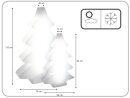 Leuchtweihnachtsbaum  82cm ice white