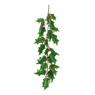 Holly garland  - Material: with berries - Color: green/red - Size:  X 180cm