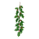 Holly garland,  with berries, Size:; Color:green/red