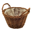 Plant basket,  with plastic liner, Size:;Ø 17,5cm,...