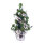 Christmas tree  - Material: decorated plastic - Color: silver/green - Size:  X 45cm