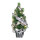 Christmas tree decorated with 20 LEDs warm/white - Material: Plug: 25A 250V - Color: silver/green - Size:  X &Oslash; 45cm