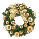 Fir wreath,  decorated, plastic, Size:;Ø 45cm,...