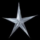 Foil star  - Material: foldable metal foil - Color: silver - Size: &Oslash; 90cm