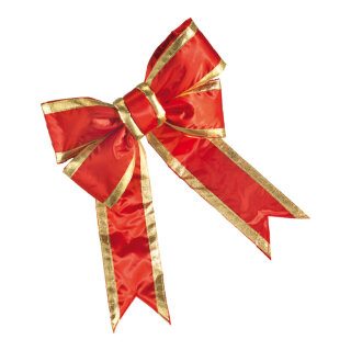 Bow  - Material: silk gloss satin for inside and outside use - Color: red/gold - Size: 30x40cm