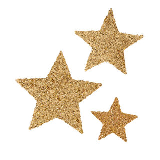 Sisal star   - Material: with sequins - Color: gold - Size:  X 20cm