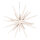 Sputnik star  - Material: for assembling plastic with glitter - Color: white - Size: &Oslash; 21cm