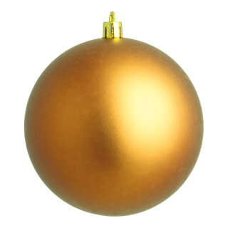 Weihnachtskugel, bronze matt  Abmessung: &Oslash; 8cm, 6 St./Blister   Info: SCHWER ENTFLAMMBAR