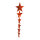 Star hanger 7-fold - Material: foil - Color: red - Size: 18x65cm