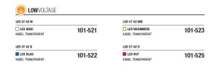 LED ST 42 W-WF   Kabelfarbe: transparent   Lichterkette 24V --> Led Pro Low Voltage