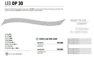 LED DP 30 WW   Kabelfarbe: weiß   Lichtvorhang --> Led Pro 230V